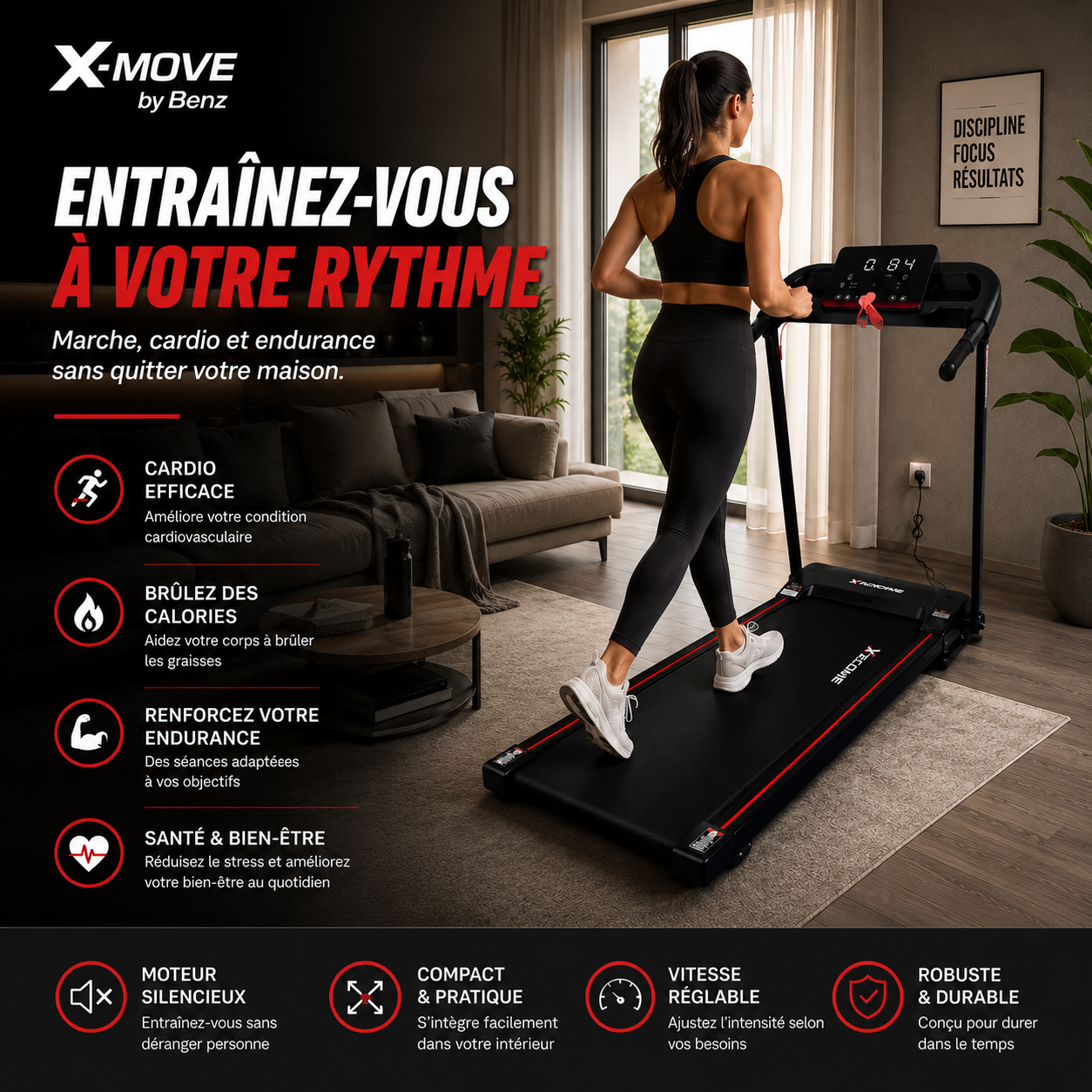 Tapis de Course Pliant Compact