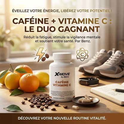 Caffeine + vitamine C , 30 capsules /Flacon
